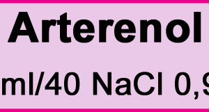 Arterenol 10 ml/40 NaCl 0,9 %