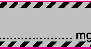 Unbedruckt, grau mit schwarz-grauem Rand mg/ml
