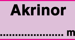 Akrinor mg/ml