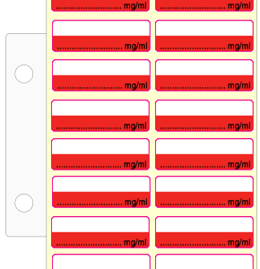 Unbedruckt, rot, weiß