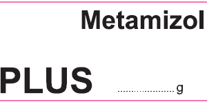 PLUS Metamizol .......g