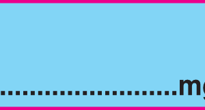 Unbedruckt, blau mg/ml
