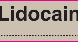 Lidocain %