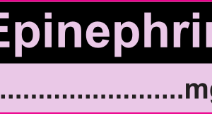 Epinephrin mg/ml