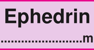Ephedrin mg/ml