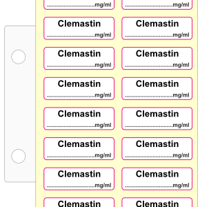 Clemastin mg/ml