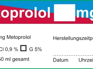 Metoprolol mg/ml