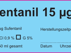 Sufentanil 15 µg/ml