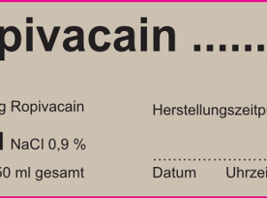 Ropivacain   %