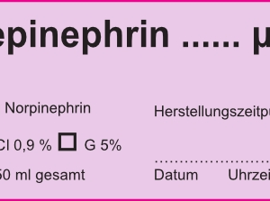 Norepinephrin µg/ml
