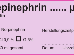Norepinephrin (Noradrenalin) µg/ml