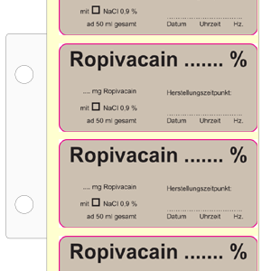 Ropivacain %